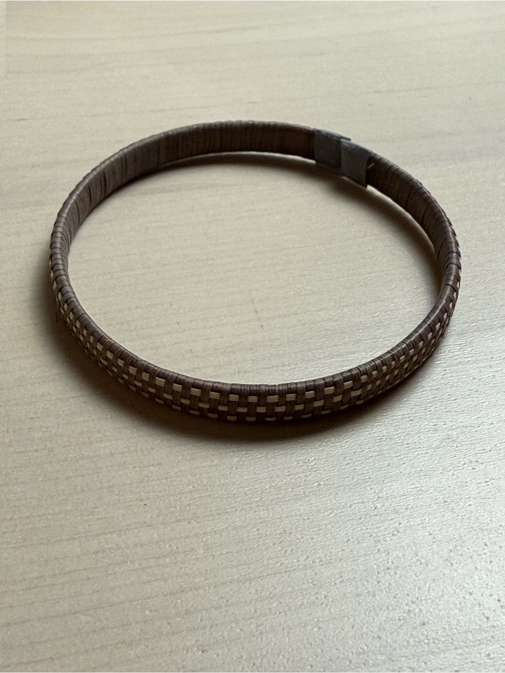 Madewell Woven Brown Bangle Bracelet